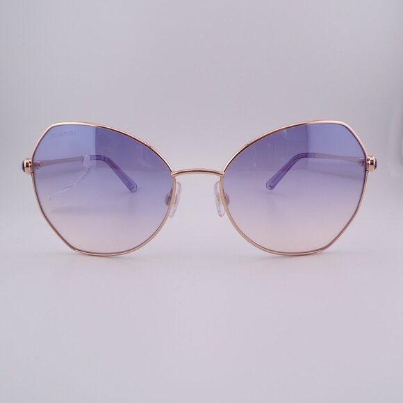 Swarovski Crystal Teardrop Detail Butterfly Shades Rose Gold Violet Sparkle 57mm main image 12